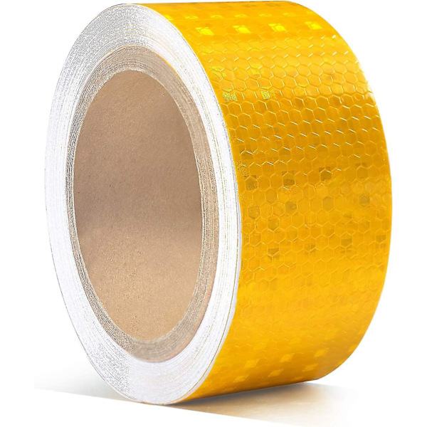 Reflekterende tape, gul (2 ruller)