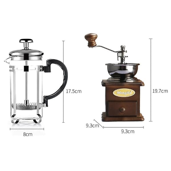 Kaffe-set med kvarn och fransk press - Perfekt för evenemangspresenter