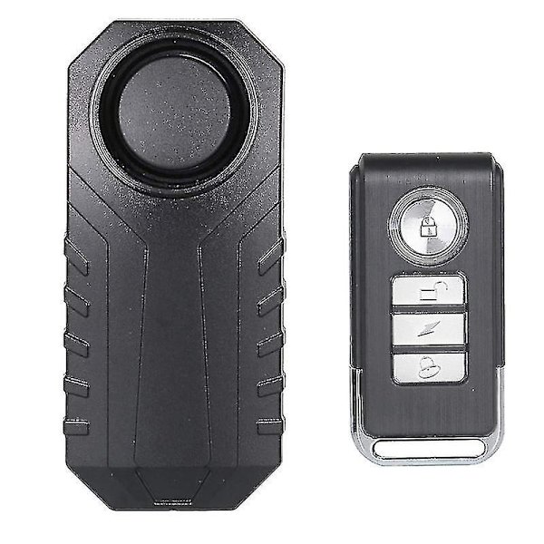 Cykellarm, stöldskyddsenhet kompatibel med motorcykelfordon med fjärrkontroll, 113db Super Loud (1-pack)