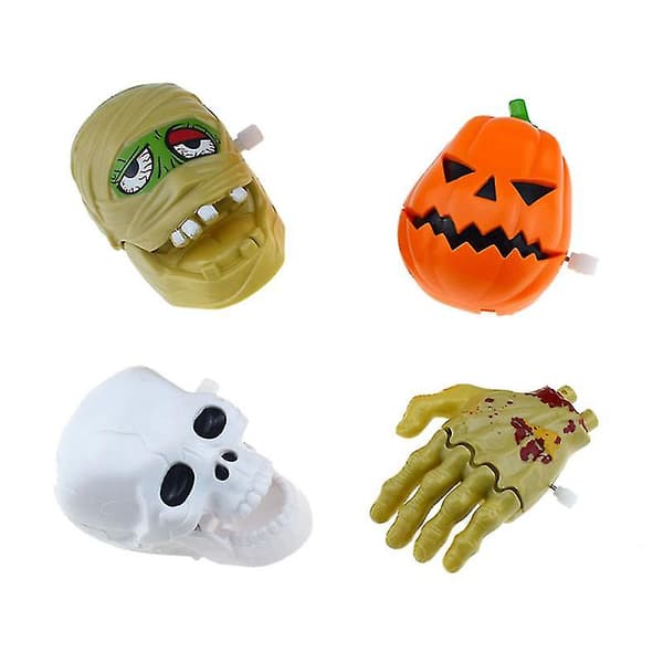 4 stk. Halloween optrækkeligt legetøj