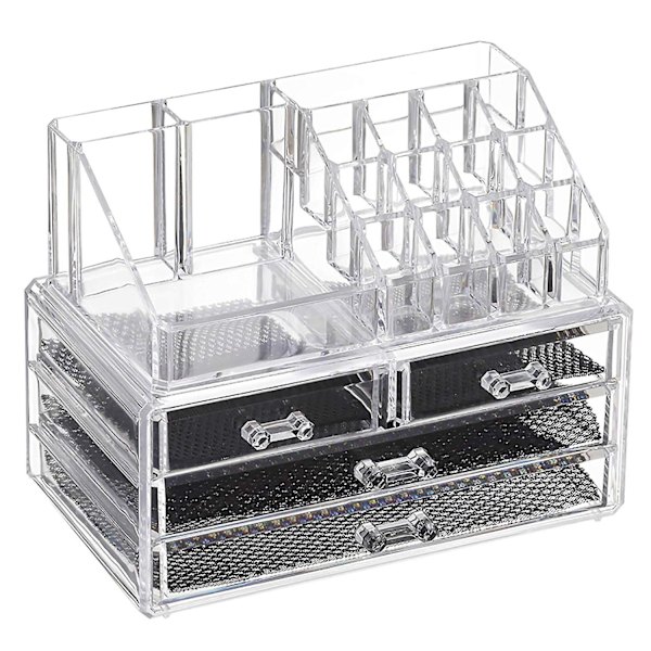 Makeup Opbevaring Make Up Organizer Kosmetisk Opbevaringsskuffe Akryl Gennemsigtig