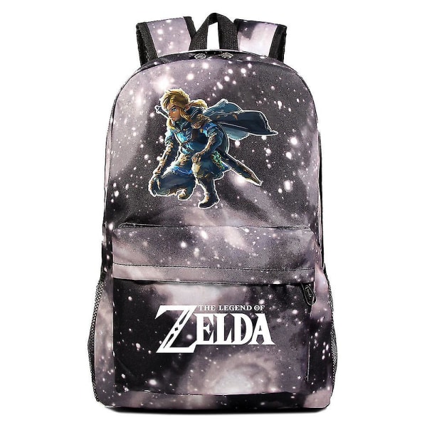 Tears Of The Game Zelda Kingdom Print Tonåring Primary and Secondary School Skolväska Casual ryggsäck för män och kvinnor 9
