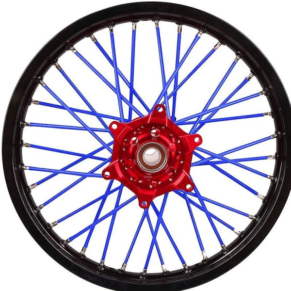 72st 24cm Motorcykel Hjul Fälg Eker Wrap Kit Skin Cover Sucker Protector Dekorativt För Motorcykel Cykel Moto Tillbehör| | Red