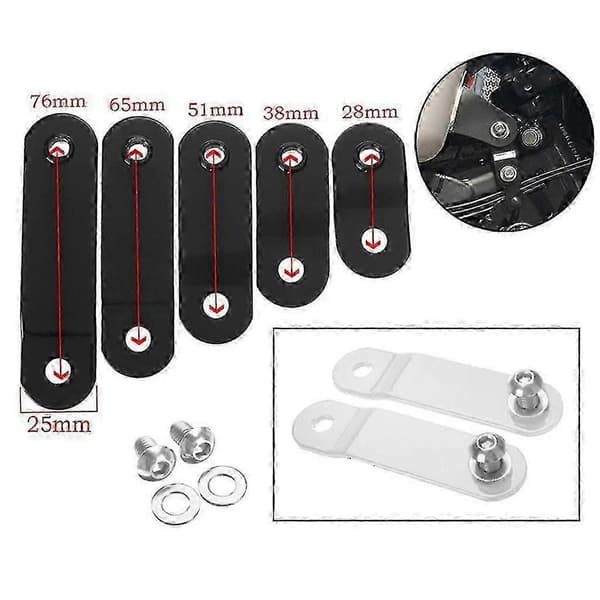 76 mm gastankløft til Sportster XL883 1200 48 72 sort 65mm