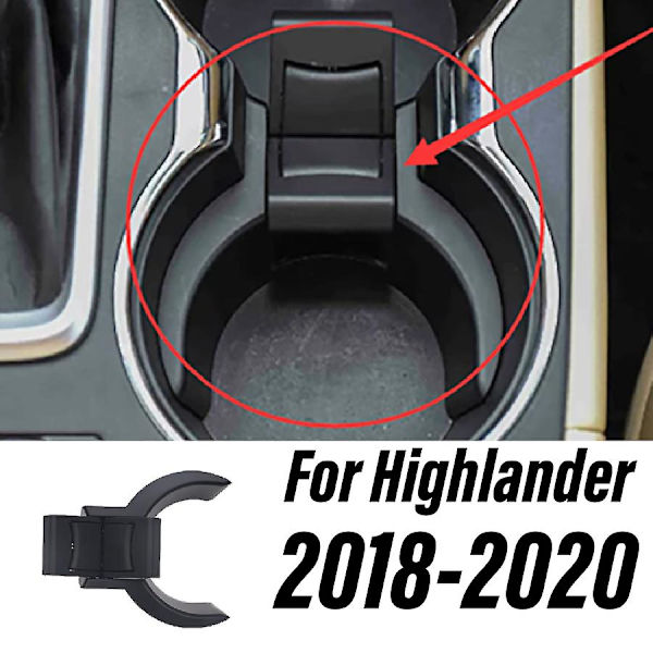 Wooeight 1st Car Center Console Insert Cup Flaska Dryckesavdelare Hållare För Toyota Camry 2006-2017 Highlander Prado - Dryckshållare For Highlander 1820