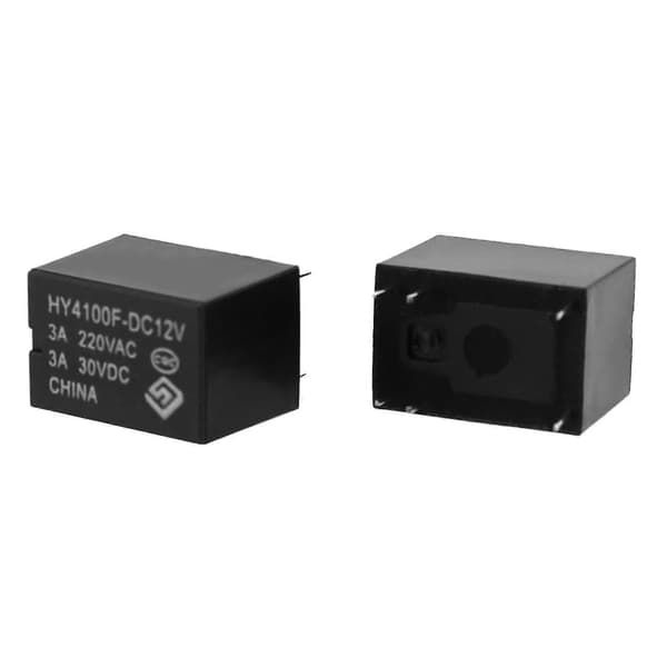 10 kpl mini-elektroniikkareleet DC 12V musta
