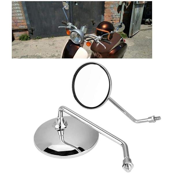 Yhteensopiva Honda Ct70 peilin 8mm Senyar 2kpl 8mm moottoripyörän taustapeilien kanssa, rautainen pyöreä oikea ja vasen sivutaustapeili