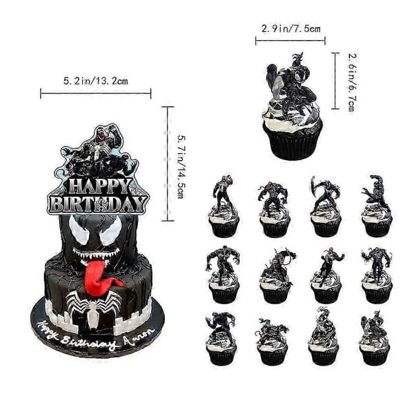 Venom Tema Rotte S Kit Kake Kaketopper Sett
