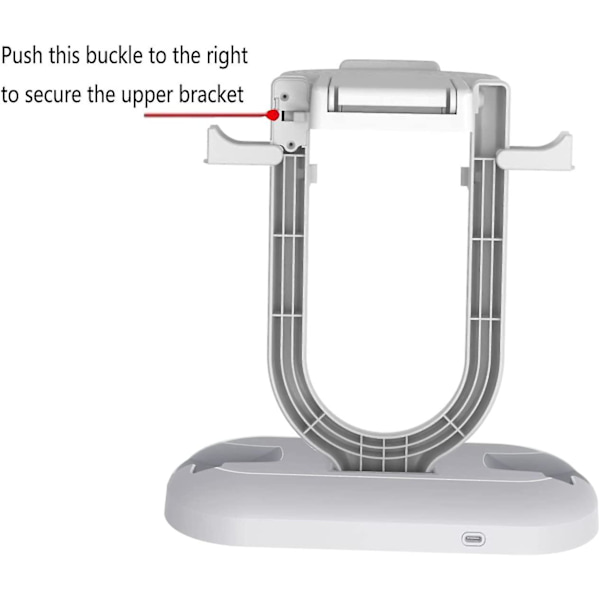 Ps-vr2 Controller Opladningsdock og Vr Headset Stand Holder, 2 i 1 opladerstation til 2 controllere Headest Display Rack, vr2 tilbehør