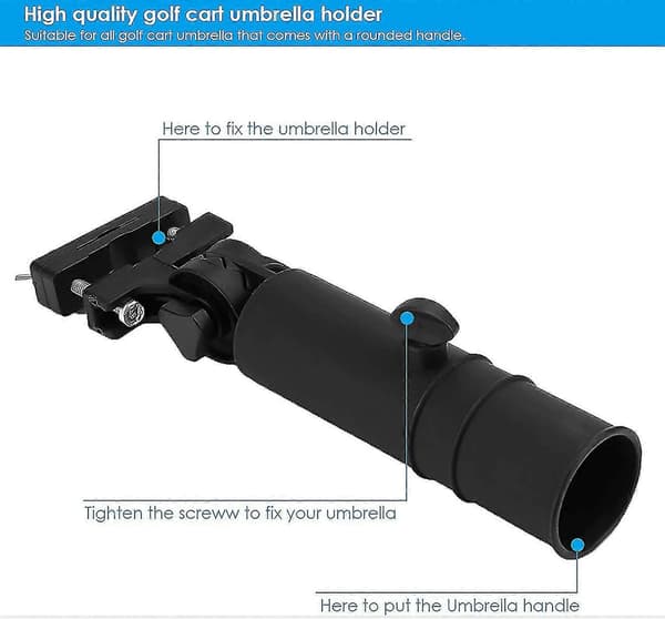 Golfparaplyholder Universal Golf Cart Paraplyholder