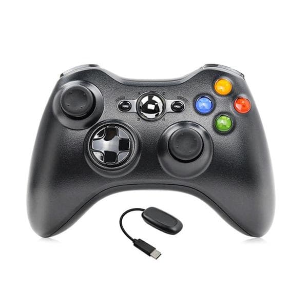 2X til Xbox 360 2.4G trådløs gamepad understøtter Bluetooth-controller joystick til X Box 360 Jogos Controle Win7/8/10 PC A Svart