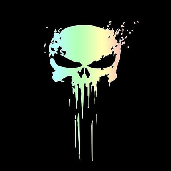 3d Punisher Skull Blood Sticker Vinyl Car Body Decals Stickers Auto Exterior Decoration Car Styling Accessories Stickers 10x15cm - Bil Stickers Colorful