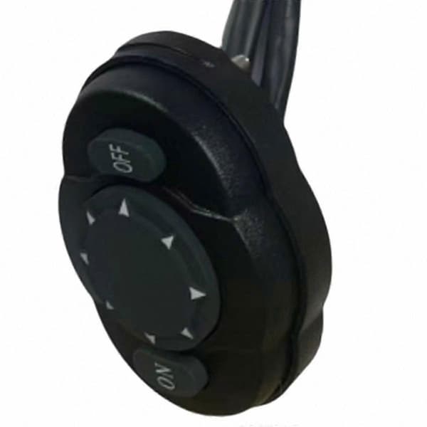 12V kontrolpanel med joystick og kabel til maritim søgelys spotlys Black