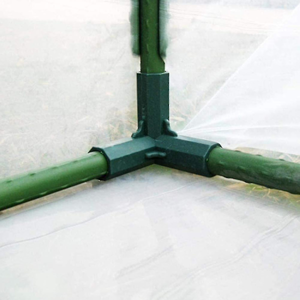 10 st växthusramar, anslutningsdon för växthus, trädgårdsramar, byggnadsanslutningsdon, 11 mm plast 3/4-vägs hörn A