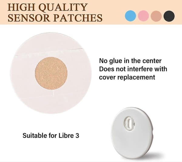 Sensorovertrekk for Freestyle Libre 3 - 20-pakning CGM-sensorplaster for Libre 3