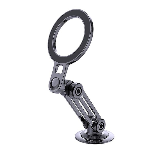 Magsafe 720 Rotate Metal magnetisk biltelefonholder Foldbar telefonstativ Air Vent Magnet Mount Gps Support til alle telefoner Black-1