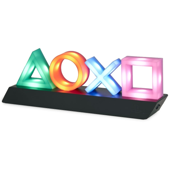 Playstation Ps -painikesymbolilamppu värinvaihtotoiminnolla Monivärinen yövalolamppu
