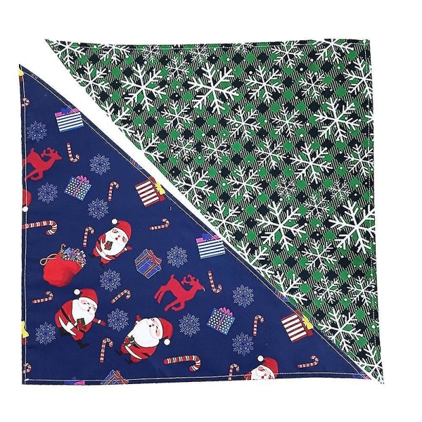 Holiday Dog 2 Pack, Bandana for små middels store og ekstra store hunder Style 5