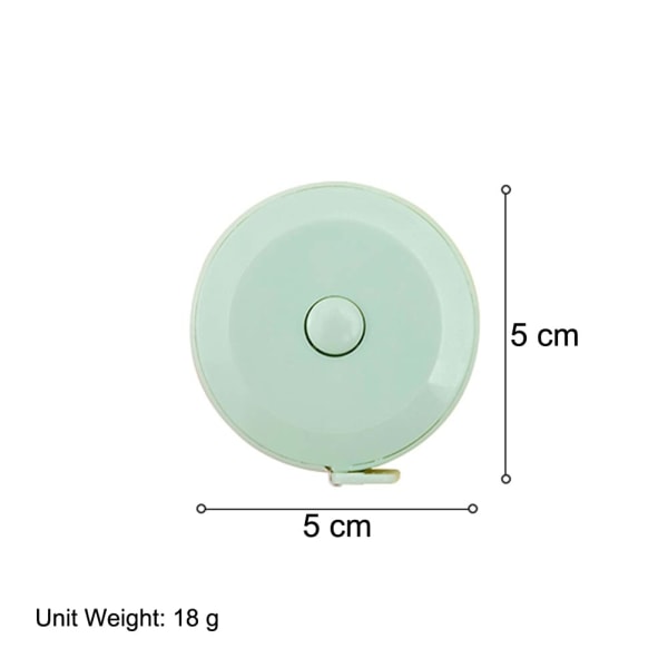 Mittanauha, kaksipuolinen pehmeä mittanauha räätälien vartalon mittoihin ja mittausmateriaaliin (60 tuumaa / 150 cm & 6 kpl yhdessä set)