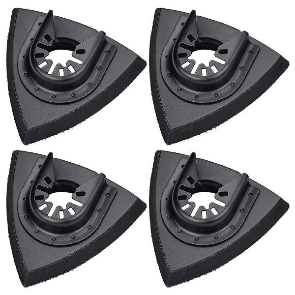 4 st slipdynor 80 mm för att fästa dynor, multiverktygsblad oscillerande multi Fo Black