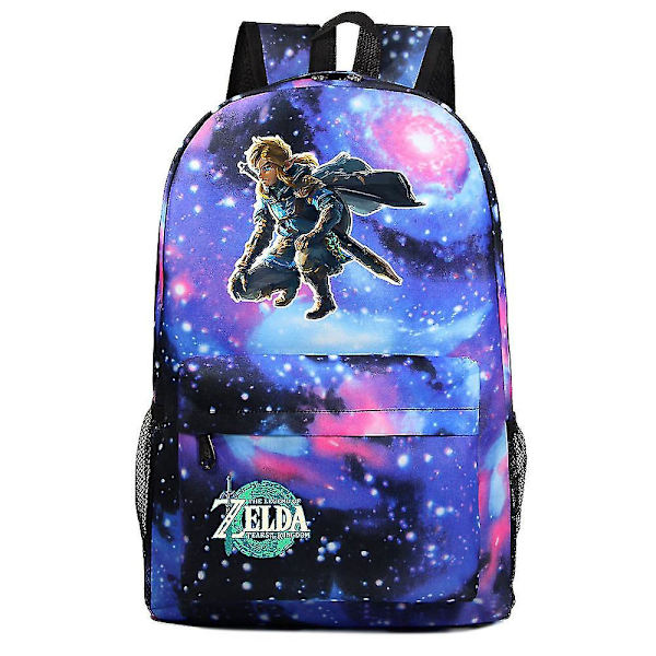 Legend of Zelda Kingdom Print Tonårings skolväska för grund- och gymnasieskola - Unisex Casual Ryggsäck 9