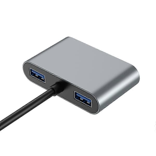 USB C Ethernet-adapter 1000 Mbps med PD-opladning og dobbelte USB 3.0-porte Som visas