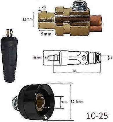 200Amp Loddekabelstik Sokkel 4 stk. Panel Hurtigforbindelsessæt DKJ10-25 & DKZ10-25