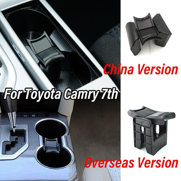 Wooeight 1pc Car Center Console Insert Cup Flaske Drink Divider Holder til Toyota Camry 2006-2017 Highlander Prado - Drikkeholdere For COROLLA 1418