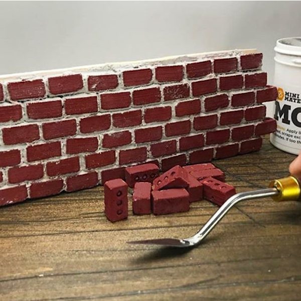 NYA 32st Mini Cement Cinder Bricks Bygg din egen vägg Mini Red Bricks RD Red