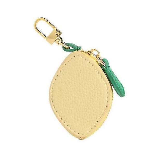 Fruktformad Design Fruktberlock Myntväska Söt Nyckelring Mini Plånbok Present Lemon
