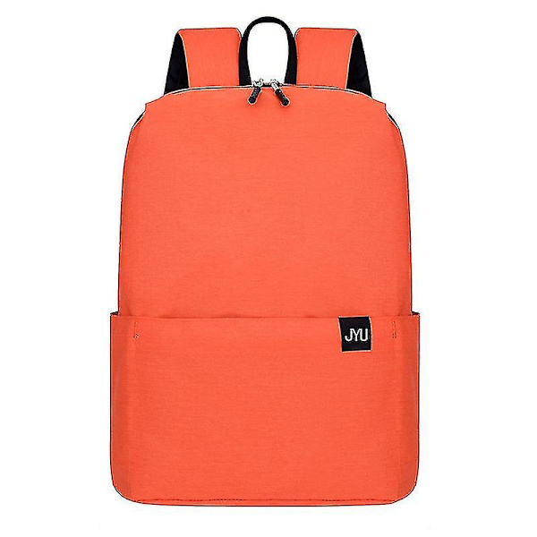 Casual Kvinnor Män Vattentät ryggsäck Bärbar Reseskola Laptopväskor Studentryggsäck Flerfärgad Kvinnlig dragkedja Ryggsäckar Orange
