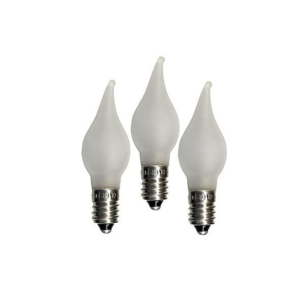 Jul-Advent-Lysestake-Lamper. LED E10 3V 0.06W FROST