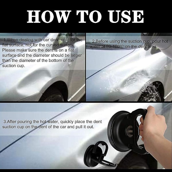 Universal Dent Puller Kaross Reparation Panel Skärm Öppen Verktyg Remover Bär Verktyg Bil Sugkopp Pad För Bilar Dent Glas Spegel| | orange