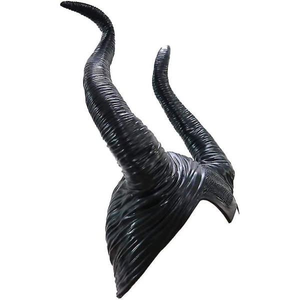 Halloween Maleficent Horns Pannebånd Cosplay Black, Evil Maleficent Headpiece Ornament, for kvinne/mann