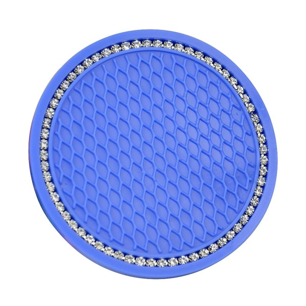 Nyanländ bilunderlägg Universal Vattenkopp Flaskhållare Anti Slip Pad Mat Silica Gel För Inredning Biltillbehör|drycker Hållare| Dark blue