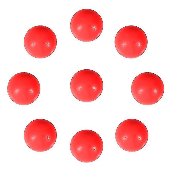 1,5x1,5cm Röda leksakskulram 100st Färgade plastbollar Barn Pedagogiska bollar Sannolikhetsinlärning