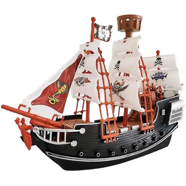 27 cm piratbåd, detaljeret piratskibs legesæt, sjov piratfest fordel og pris, fremragende gave til drenge og piger fra 3 S