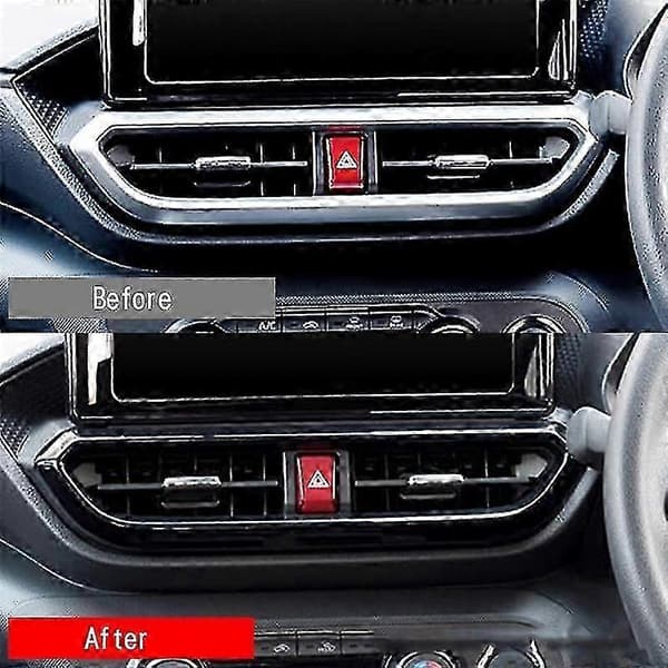 Karbonfiber Bil Interiør Dashbord Midtkonsoll