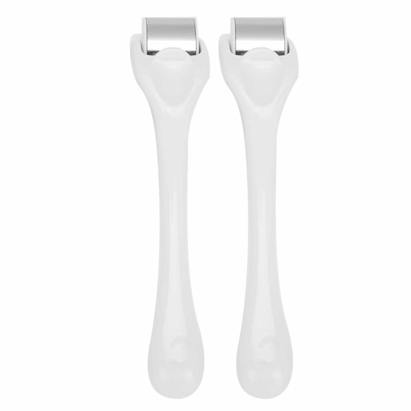 Facial Skin Ice Compress Roller Massager - 2 stk, Hævelseslindring, Kropsmassage, Mælkehvid