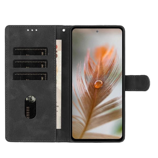 Telefoncover i læder med præget fjer Black For Google Pixel 10 Pro