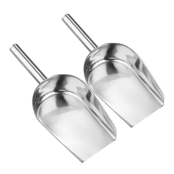 2 stk. isbitspade kaffebønnespade rustfritt stål melskovl til kjøkken 25.00X12.00X4.00CM Silver