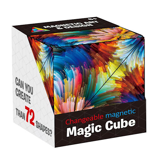 Fidget Magnet Cube: ainutlaatuisia kuvioita, ensiluokkaista laatua, rajatonta hauskaa bluepinkorange