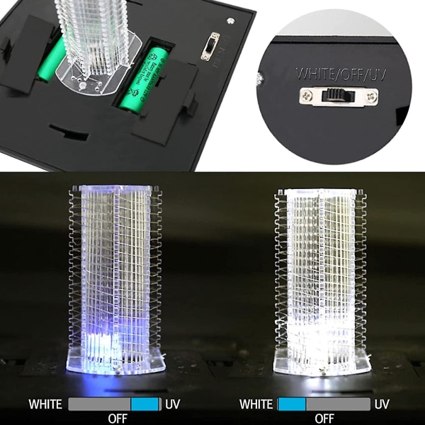Universal solcelledrevet campingfiske myggdreperlampe 2-i-1 LED-lys