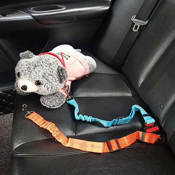 Djurhalsband Koppel Hund Säkerhetsbälte Djurtillbehör Reflekterande nylon Infällbar elastisk Pitbull Valp Fordon Bil Säkerhetsspak Auto Dragrep koppel