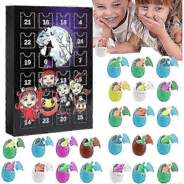 Halloween Gemstone Advent Calendar | 24 Dager Halloween Kalender Nedtelling Leke | Nedtelling Juletre Ornamenter Overraskelse Advent Kalender Sett