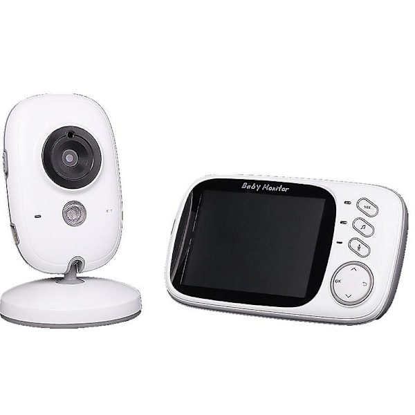 Babyalarm med kamera, trådløs videomonitor 3,2" tft LCD digital dobbelt digital lyd
