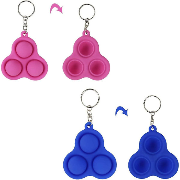 2 kpl Fidget Simple Dimple -lelu, Mini Dimple Fidget toys, stress relief lelu, joka on yhteensopiva aikuisten ja lasten kanssa opettavaisia ​​leluja lievittääkseen ahdistusta ja