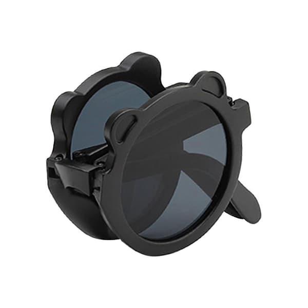Barnsolglasögon Vikbara Solglasögon Mode Härlig Snygg Present Söta Solglasögon Black Gray