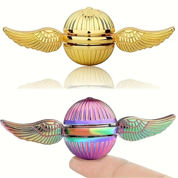 Harry Potter Fidget Spinner Magic Orb Angst Sensorisk Leke Finger Spinning Stress Relief Gaver Til Barn og Voksne Metal Restless Skrivebordsdekorasjon Gold