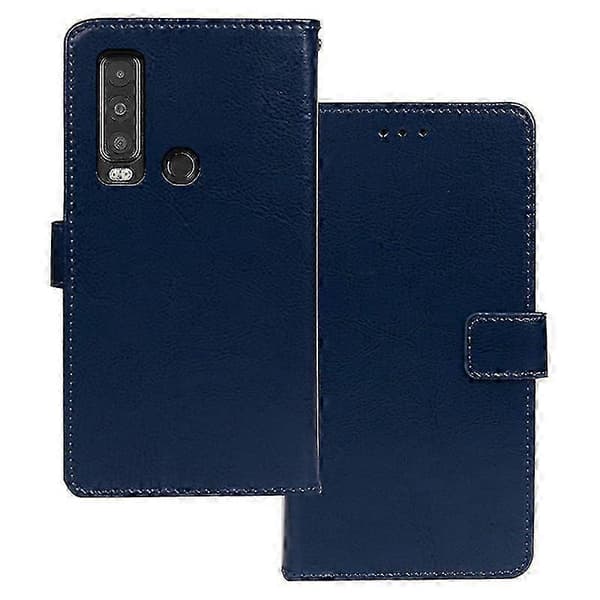 Cat S75 5G etui med crazy horse tekstur Blue